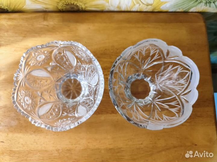 Хрустальная конфетница, ваза, салатник, хрусталь