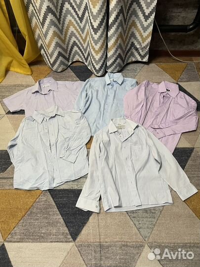 Рубашки школьные 128 134