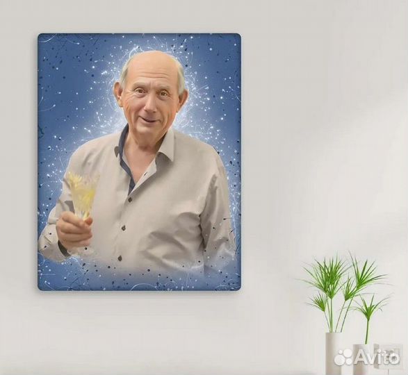 Портрет по фото на холсте