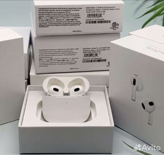 Беспроводные наушники airpods 3 премиум