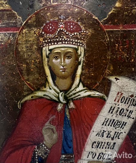 Икона старинная св. параскева пятница