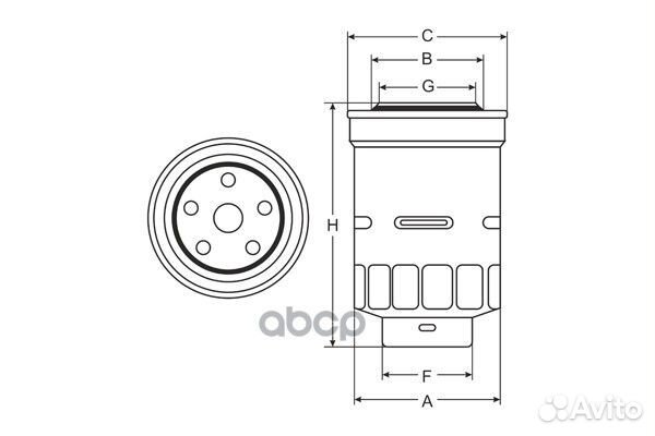 Фильтр топливный ST307 SCT