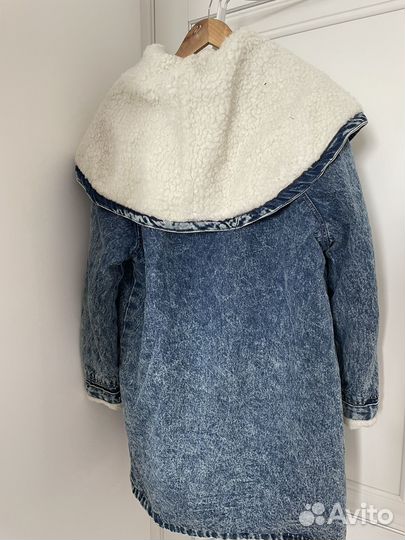 Джинсовая куртка теплая женская