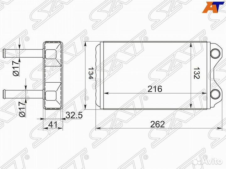 Радиатор отопителя салона toyota corolla/sprinter