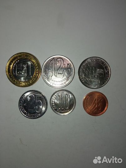 Монеты Венесуэлы (набор) в блеске