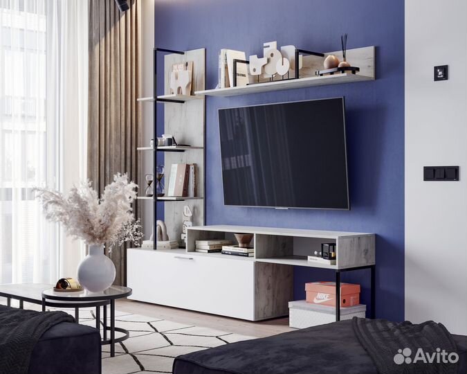 Стенка / гостиная Элирия мдф Белый