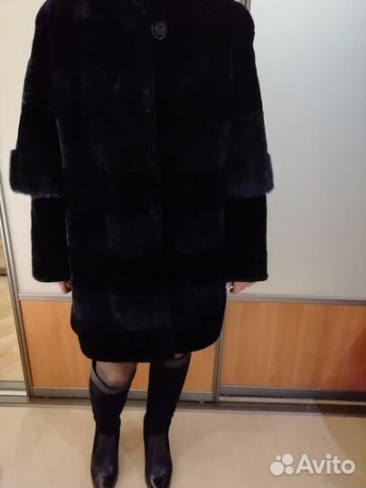 Шуба из мутона