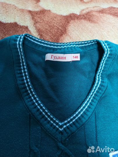 Жилетка для девочки школьный р 146