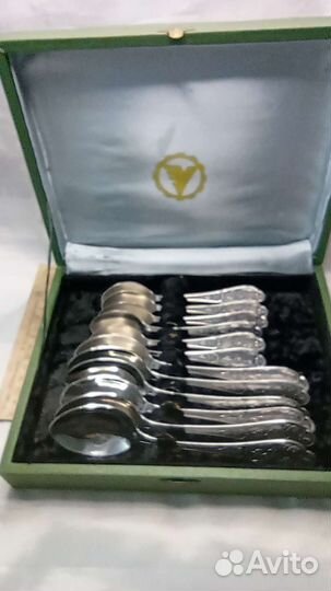 Ложки чайные столовые клеймо мстера мнц мн-19 СССР