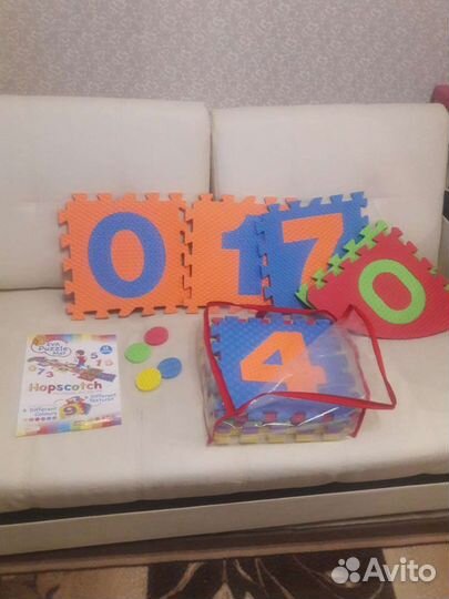 Резиновый игровой коврик 