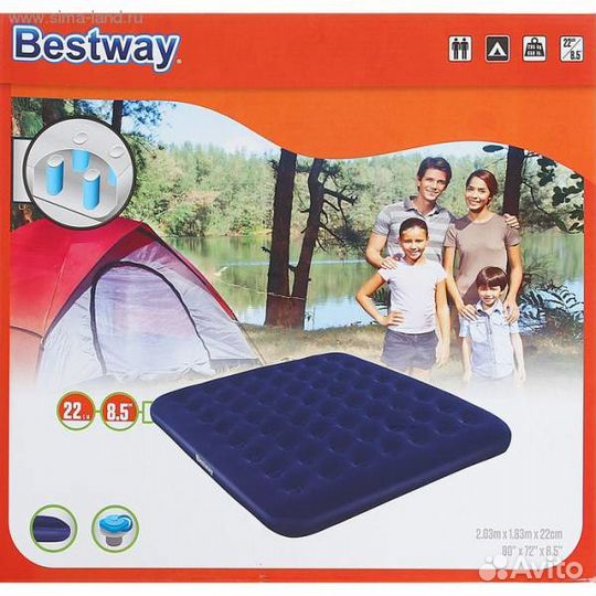 Матрас надувной, 2-3х местный,203-183-22 новый