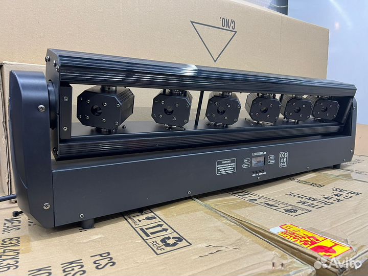 Лазер bar 6 лучей rgb