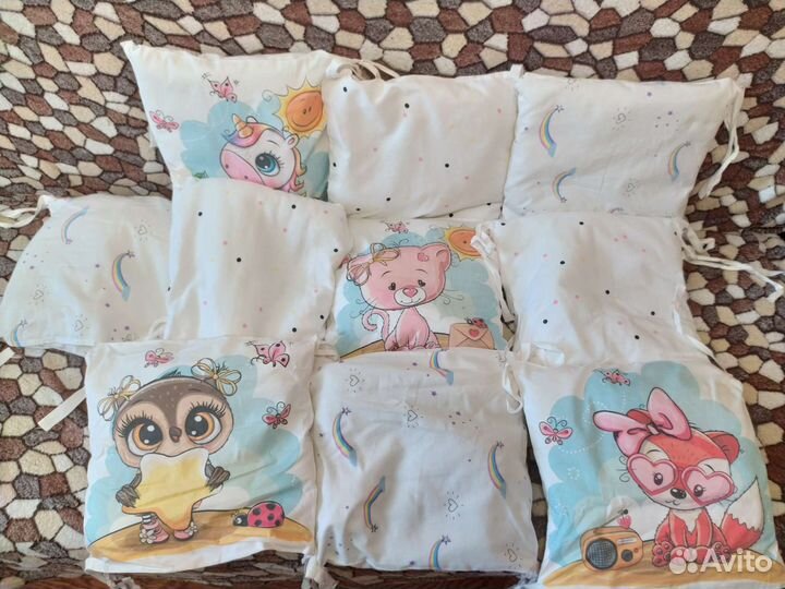 Бортики на детскую кроватку