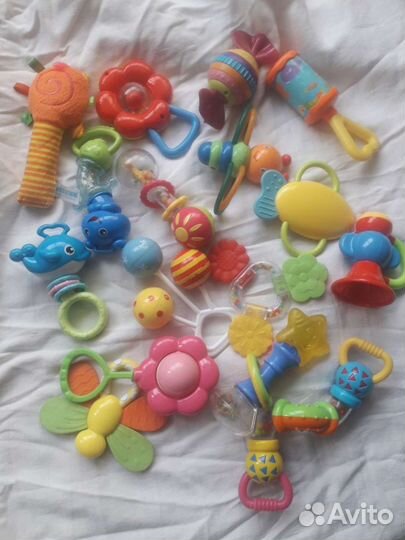 Игрушки погремушки пакетом