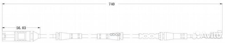 Датчик износа колодок для а/м BMW X3 (G01) (17)