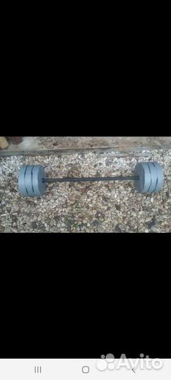 Штанга с блинами новая