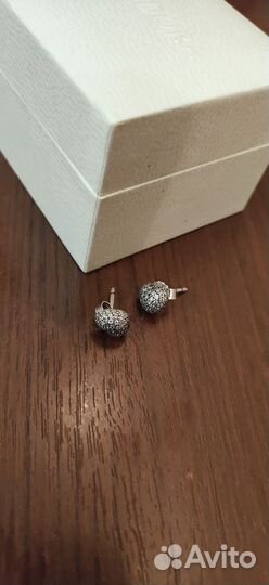 Pandora серьги сердца