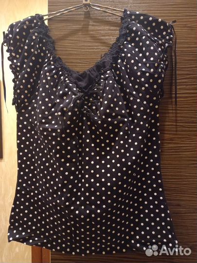 Кофточка в горошек 46- 48 р