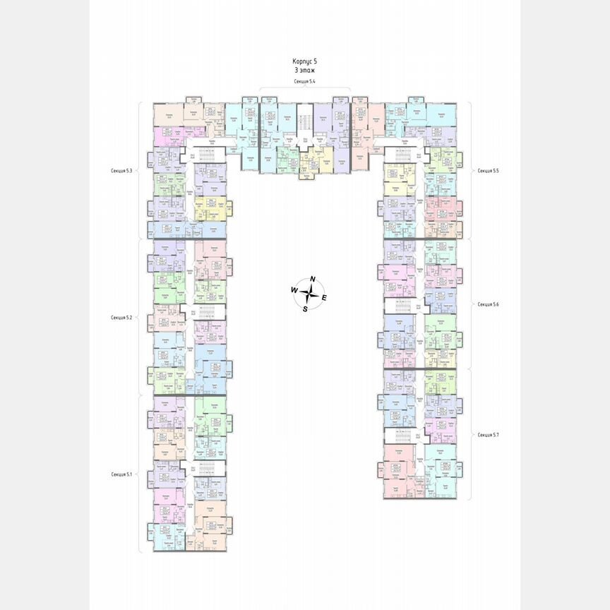 1-к. квартира, 42,2 м², 3/4 эт.