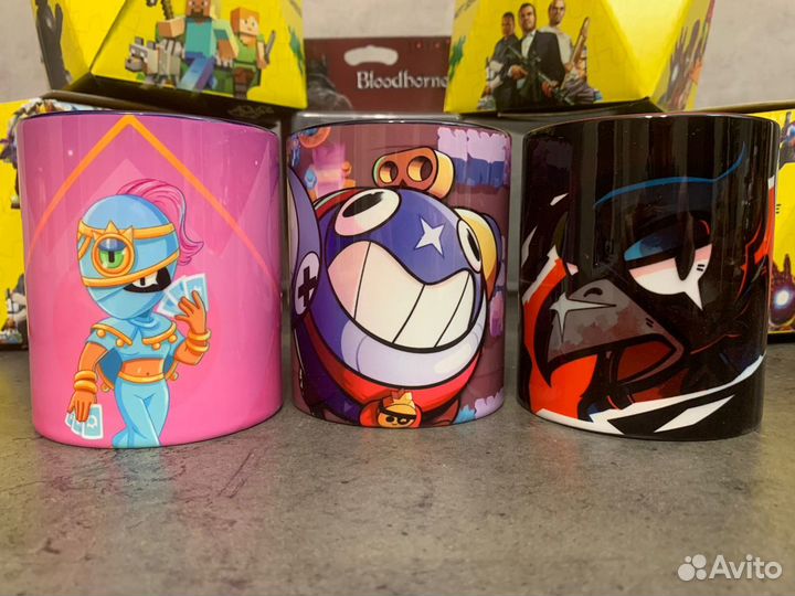 Кружки Brawl Stars (бравл старс) в ассортименте