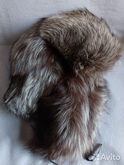 Шапка ушанка,женская, чернобурка