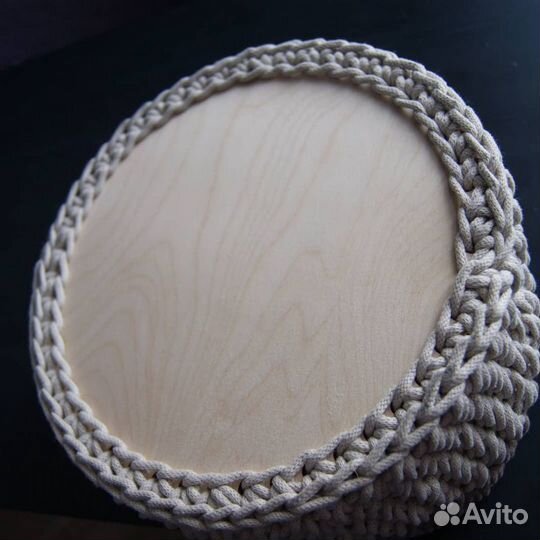 Интерьерные корзины ручной работы из х/шнура