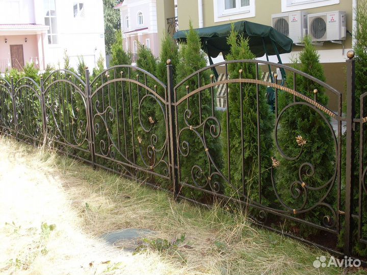 H2Заборы для дачи кованные из металла 3м/h2 p&nbsp