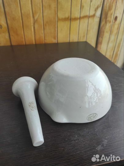 Ступка фарфоровая с пестиком СССР