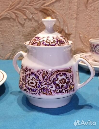 Чайный сервиз СССР рига фарфор