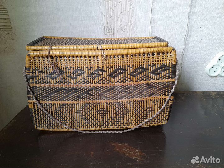 Корзинка плетеная Индонезия 1960 год