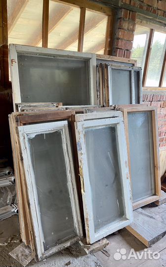 Деревянные Окна Остекленные Рамы Стекла бу