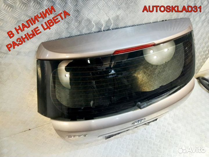 Дверь багажника со стеклом Киа Сид 737001H000