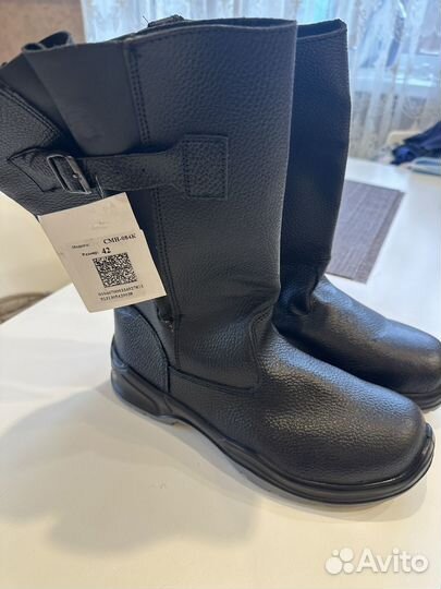 Сапоги мужские кожаные 42