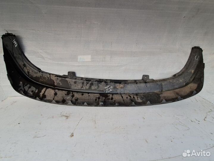 Спойлер (юбка) бампера задний Kia Rio 3 2015-2017