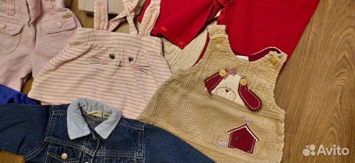 Огромный пакет вещей на девочку 68 74 80