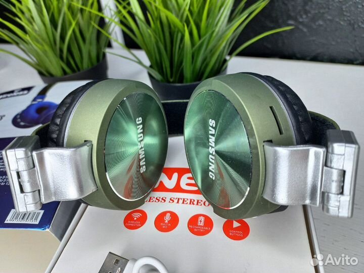 Наушники блютуз полноразмерные samsung