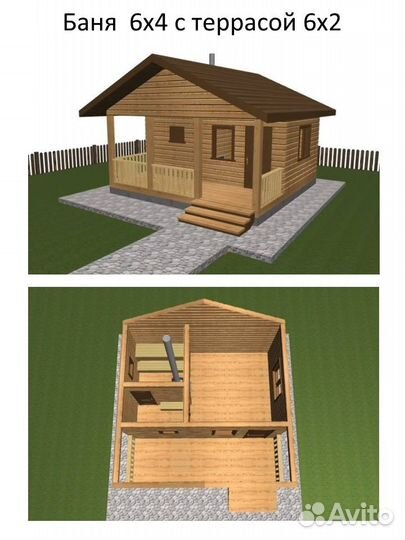 Бани из бруса. Каркасные бани