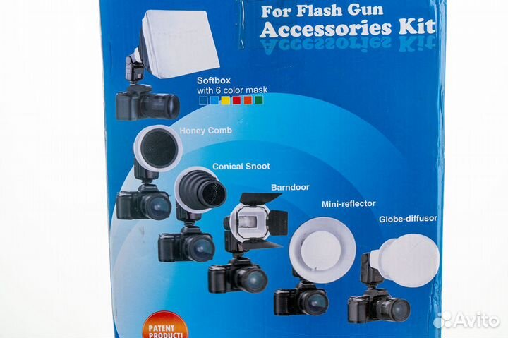 Софтбокс для накамерной вспышки и доп. аксессуары