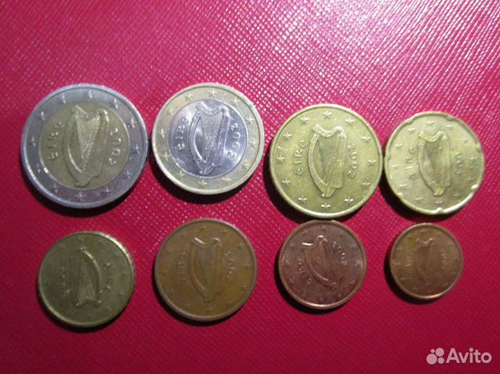 Монеты Евро Набор Ирландия