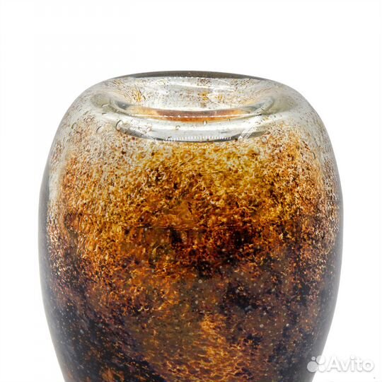 Антикварная голландская стеклянная ваза Голландия