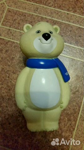 Олимпийский мишка 2014, высота 14 см