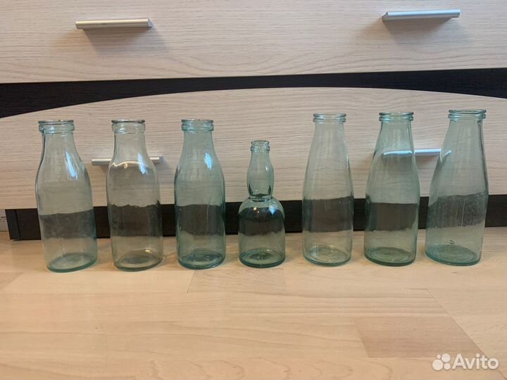 Кефирные (молочные) бутылки ссср. 9 штук