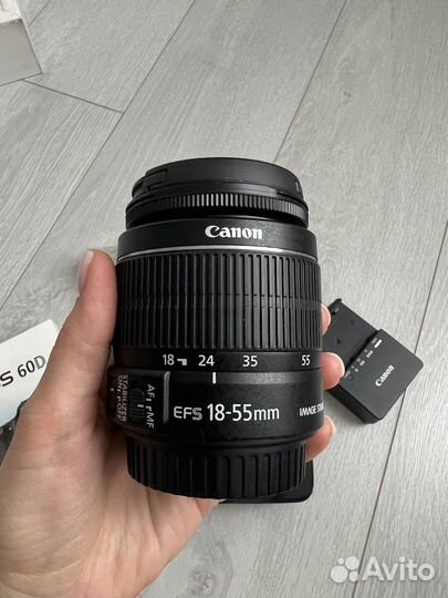 Фотоаппарат canon 60d и объектив 18-55 mm