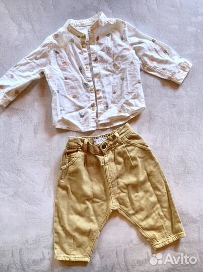 Джинсы и рубашка Zara