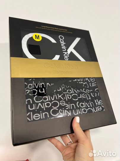 Пижама мужская Calvin Klein новая ориг черн и син