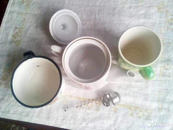 Набор ложек Чайник Ситечко для чая СССР