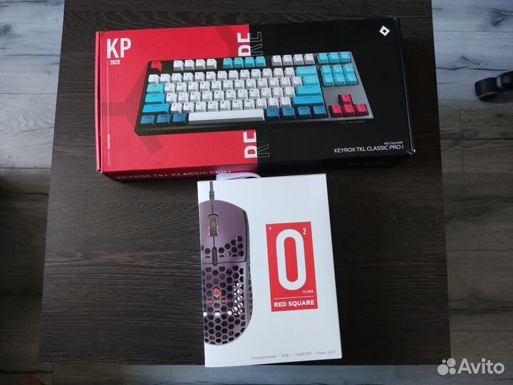 Игровая мышка и клавиатура red square