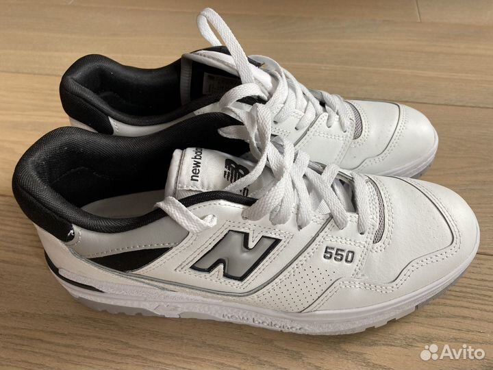 Кроссовки унисекс белые New Balance 550