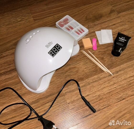 Лампа для ногтей набор