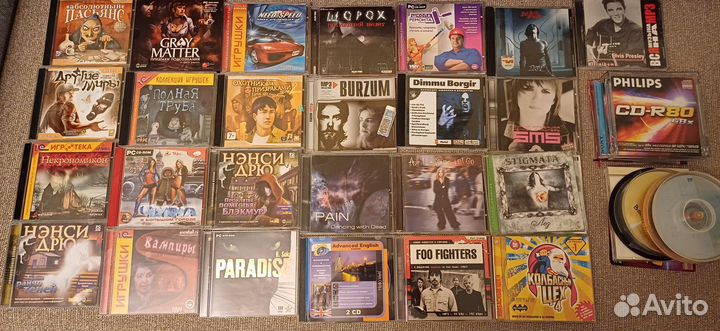Cd компакт диски с играми, фильмами, музыкой и т.д